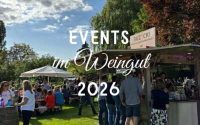 VERANSTALTUNGEN 2026 auf dem Weingut
